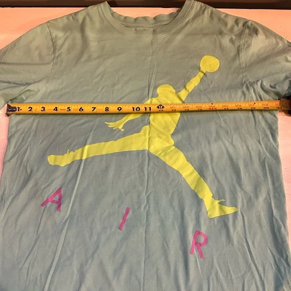 Jordan Teal T-Shirt with Red Logo - Picture 8 of 10